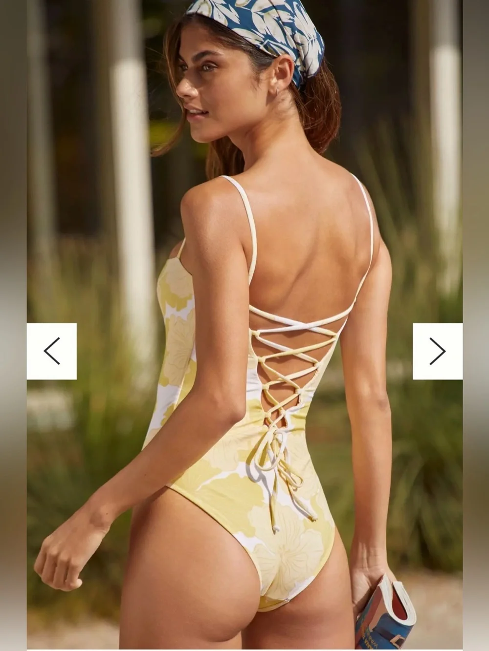 NEW Anthropologie Citrine Luna One Piece Swimsuit Size Large NWT$176